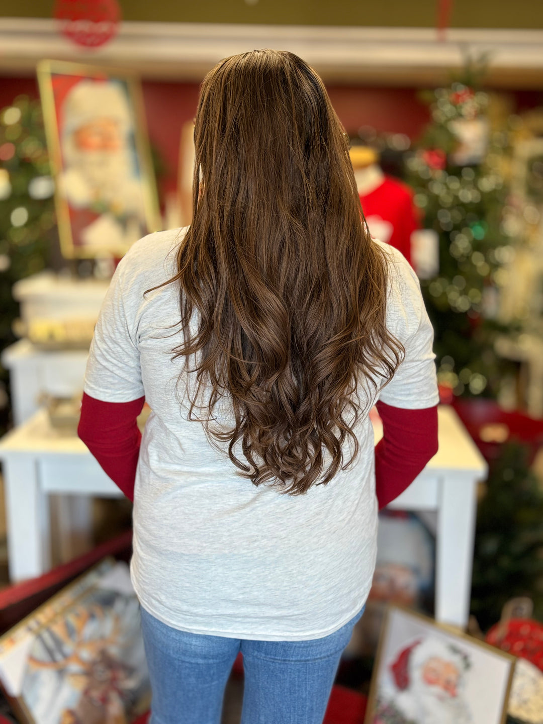 Christmas Tree Graphic Tee-Tops-Willow Poppy-Evergreen Boutique, Women’s Fashion Boutique in Santa Claus, Indiana