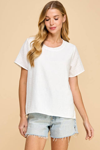 Clean Slate Basic Top-Tops-Les Amis-Evergreen Boutique, Women’s Fashion Boutique in Santa Claus, Indiana