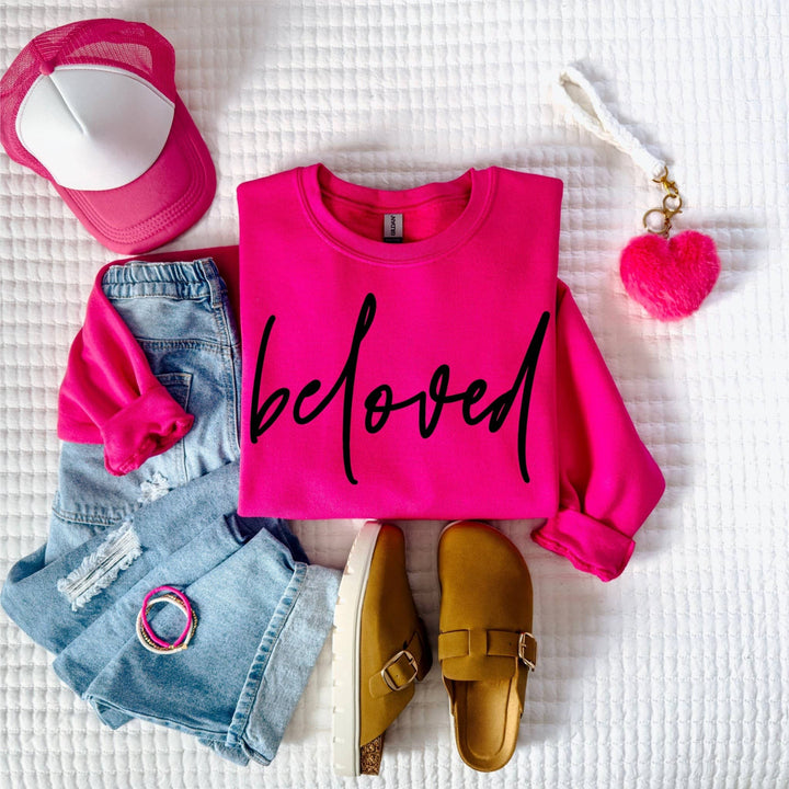 Beloved Pink Valentine Graphic Sweatshirt