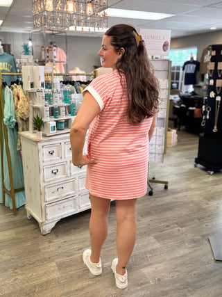Boardwalk Babe Striped Dress
