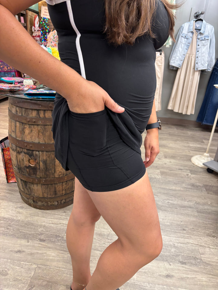 On The Move Skortsie Romper-Rae Mode-Evergreen Boutique, Women’s Fashion Boutique in Santa Claus, Indiana