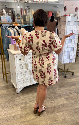 Sweet Raspberry Cream Dress