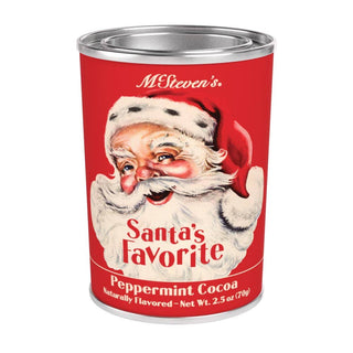 Vintage Santa's Favorite Peppermint Cocoa (2.5oz Tins)-McSteven's-Evergreen Boutique, Women’s Fashion Boutique in Santa Claus, Indiana