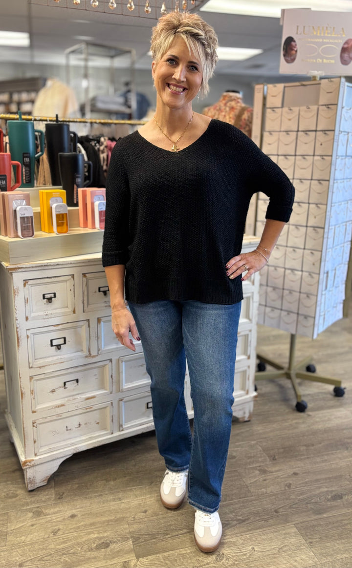 Alpine Glow Crew Neck Knit Sweater-Tops-Evergreen Boutique-Evergreen Boutique, Women’s Fashion Boutique in Santa Claus, Indiana