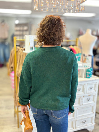 Collared Button Down Cardigan Sweater