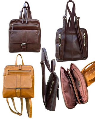 Wax Oil Cowhide Leather Backpack-Handbags-Roma Leathers, Inc.-Evergreen Boutique, Women’s Fashion Boutique in Santa Claus, Indiana