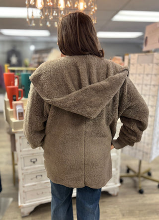 Fur Realness Open Fur Jacket-Tops-Hem & Thread-Evergreen Boutique, Women’s Fashion Boutique in Santa Claus, Indiana