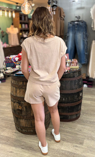The Aria Shorts and Top Set-Tops-Hyfve-Evergreen Boutique, Women’s Fashion Boutique in Santa Claus, Indiana