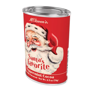 Vintage Santa's Favorite Peppermint Cocoa (2.5oz Tins)-McSteven's-Evergreen Boutique, Women’s Fashion Boutique in Santa Claus, Indiana