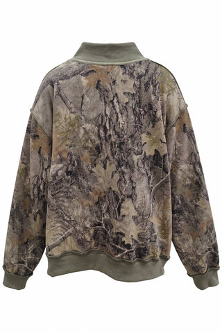 Real-Tree Camouflage Mock-Neck Sweatshirt