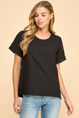 Clean Slate Basic Top-Tops-Les Amis-Evergreen Boutique, Women’s Fashion Boutique in Santa Claus, Indiana