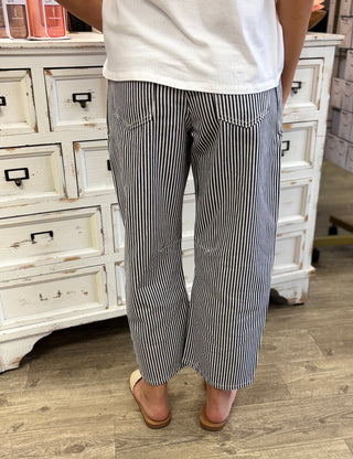 Major Striped Energy Barrel Jeans