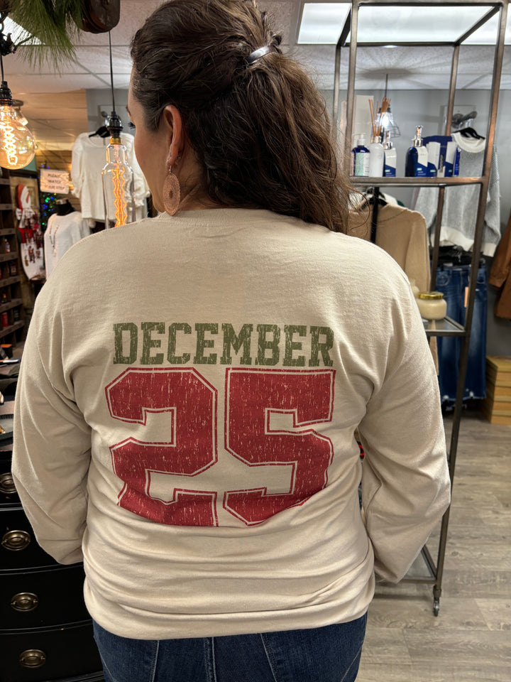 December 25th Graphic Tee-Graphic Tees-Knox & Nell-Evergreen Boutique, Women’s Fashion Boutique in Santa Claus, Indiana