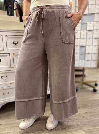 You Belong With Me Mineral Washed Pants-Bottoms-Easel-Evergreen Boutique, Women’s Fashion Boutique in Santa Claus, Indiana