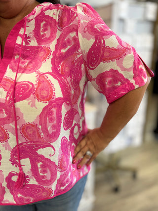 Tie It Up Paisley Top