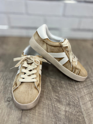 Corkys Hey Girl No Chaser Washed Tan Denim-Shoes-Corkys-Evergreen Boutique, Women’s Fashion Boutique in Santa Claus, Indiana