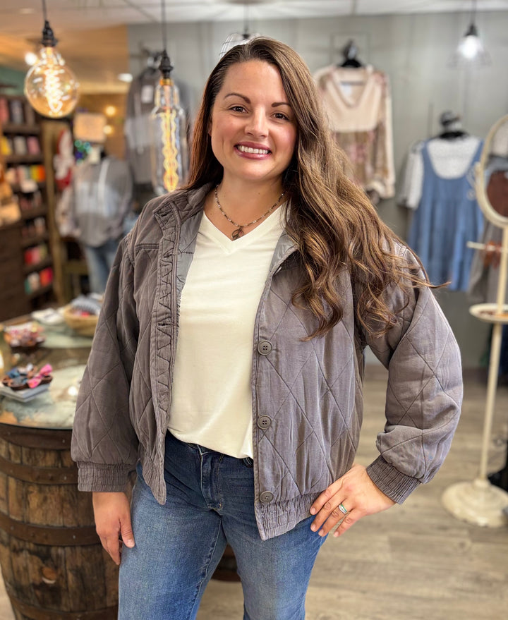 Off the Clock Quilted Jacket