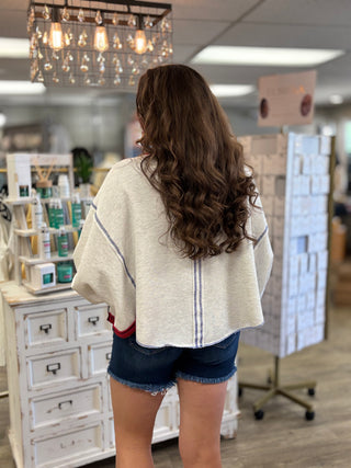 Collared & Cozy Mock Neck Sweatshirt