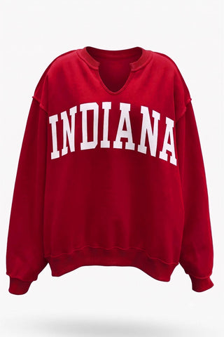 INDIANA/IN Reversible Varsity Sweatshirt