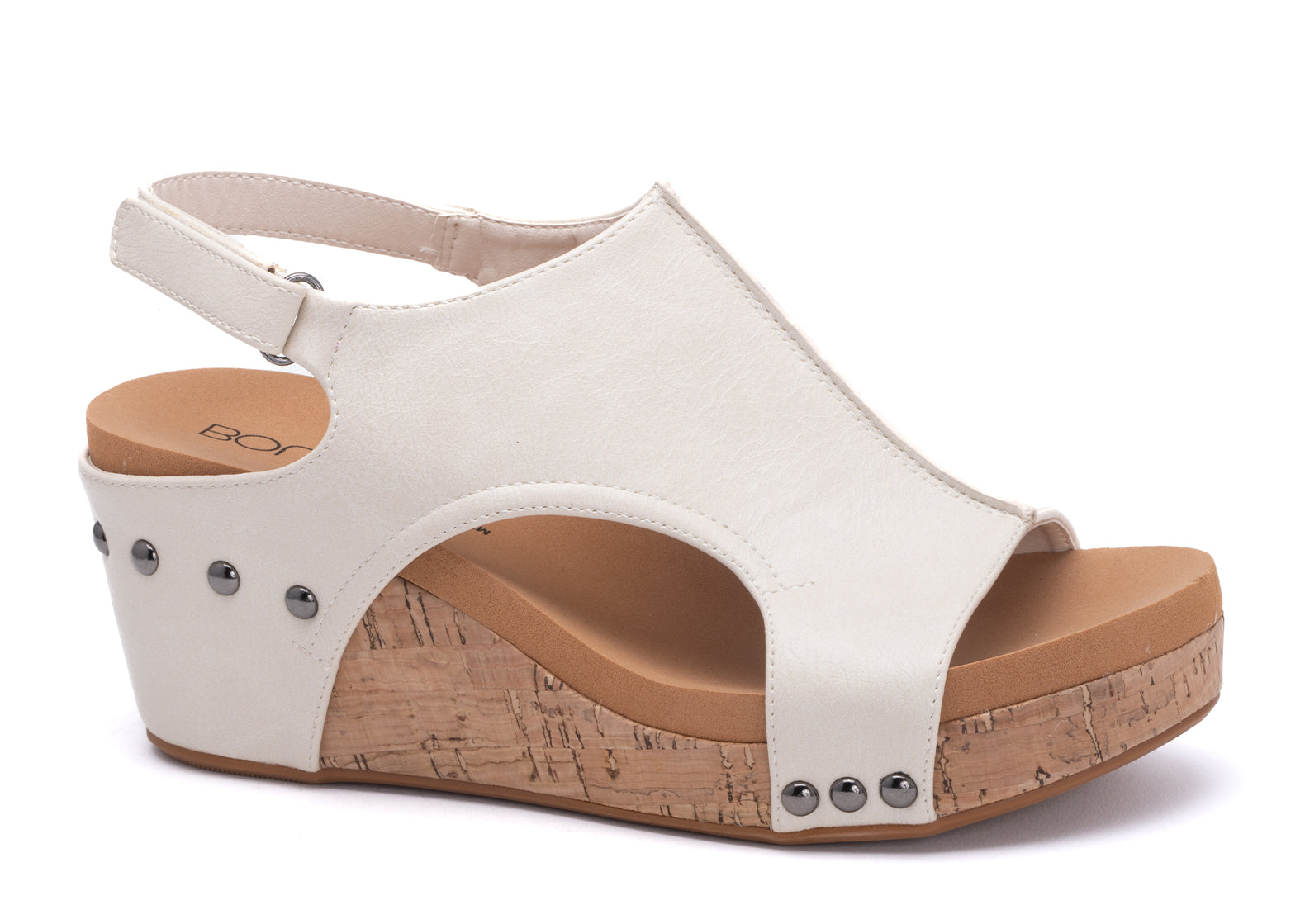 Cream colored clearance wedge sandals