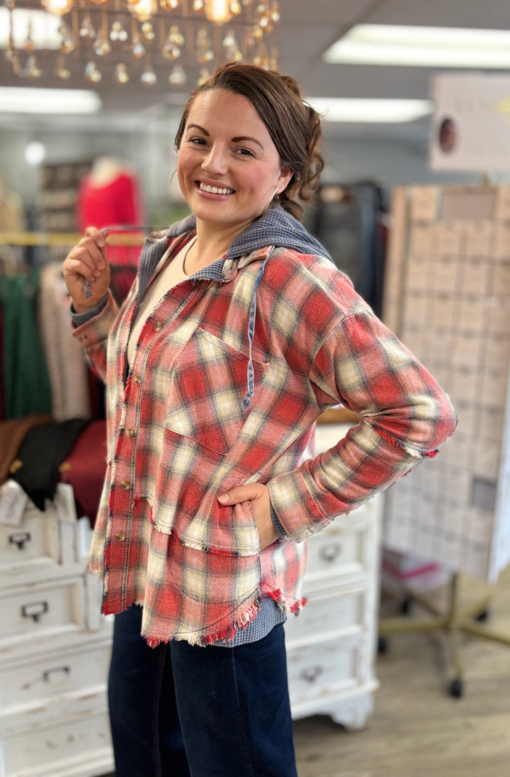 The Wanderer Plaid Hoodie Jacket