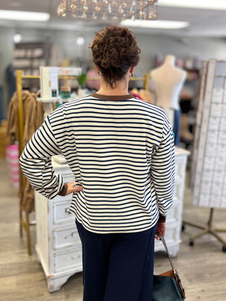 Earn Your Stripes Long Sleeve Top