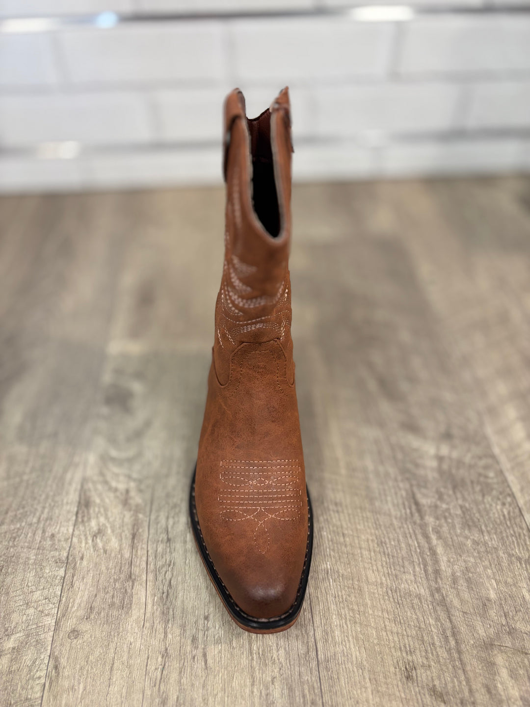 The Kaylee-23 Mid Calf Boot in Whiskey