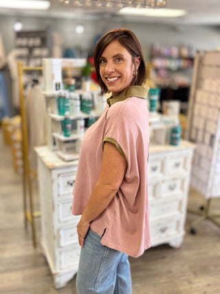 Contrast Crush Top