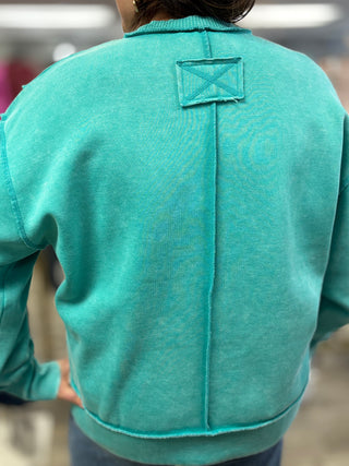 Lived In Acid Wash Sweatshirt