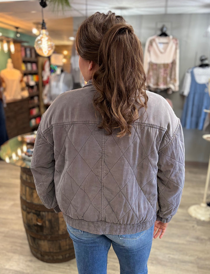 Off the Clock Quilted Jacket