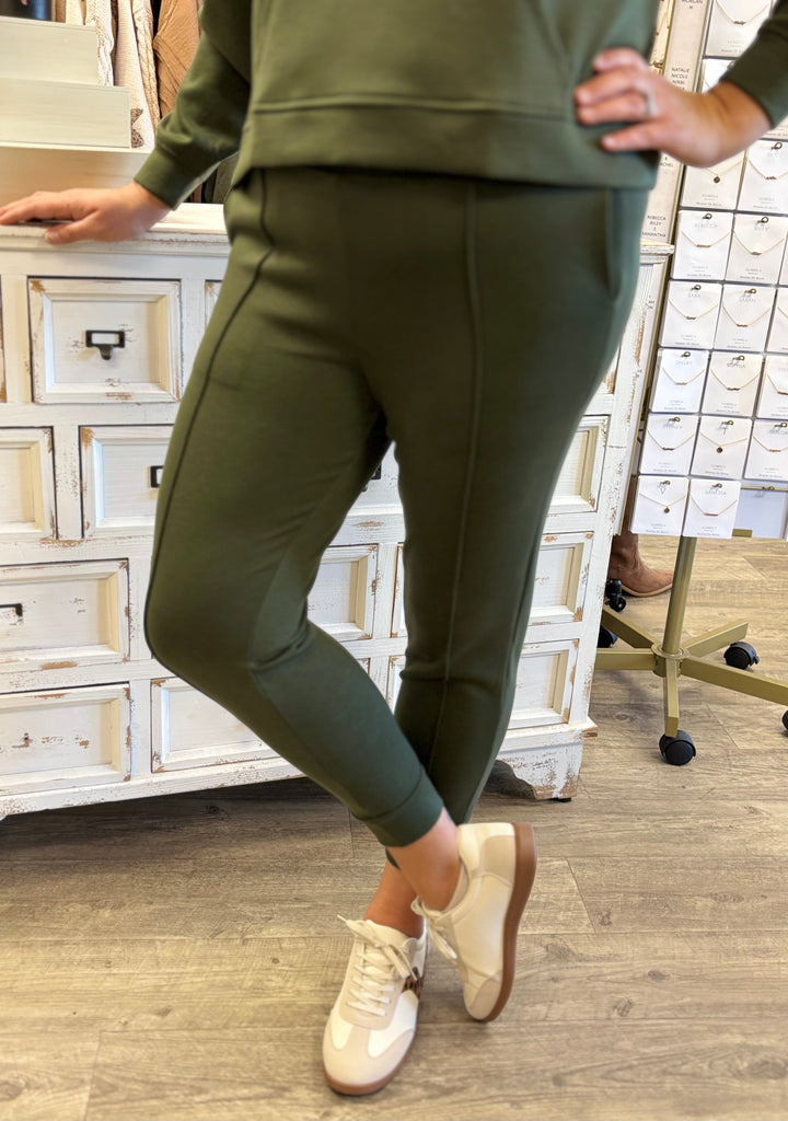 Zenana On Repeat Scuba Jogger Pants-Bottoms-Zenana-Evergreen Boutique, Women’s Fashion Boutique in Santa Claus, Indiana