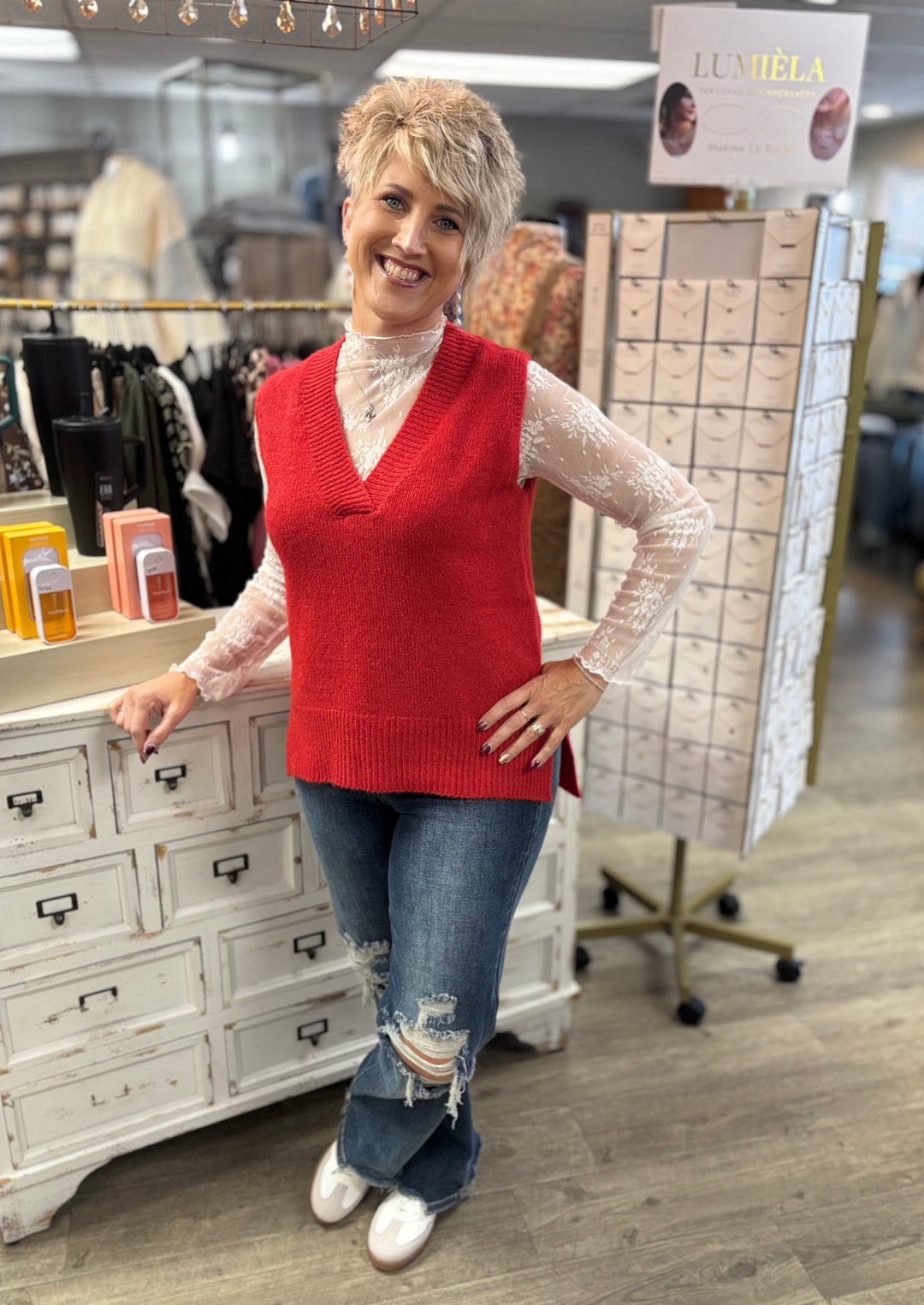 The Mabel Super Soft Vest-Tops-La Miel-Evergreen Boutique, Women’s Fashion Boutique in Santa Claus, Indiana