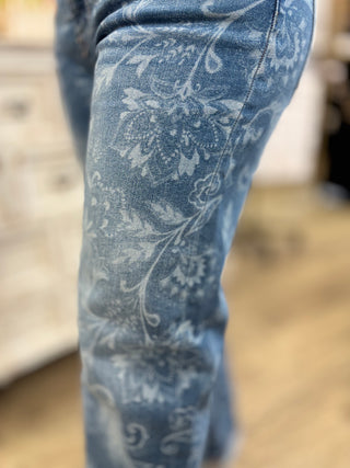 Paisley Print Jeans by Risen