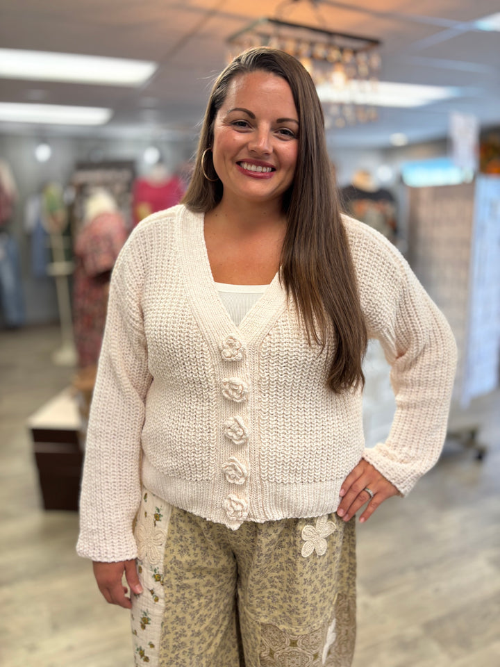 Cream Puff Cardigan by POL-Tops-POL-Evergreen Boutique, Women’s Fashion Boutique in Santa Claus, Indiana