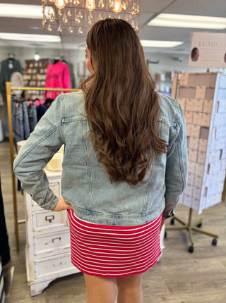 Classic Mid Length Denim Jacket