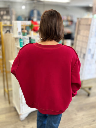 INDIANA/IN Reversible Varsity Sweatshirt