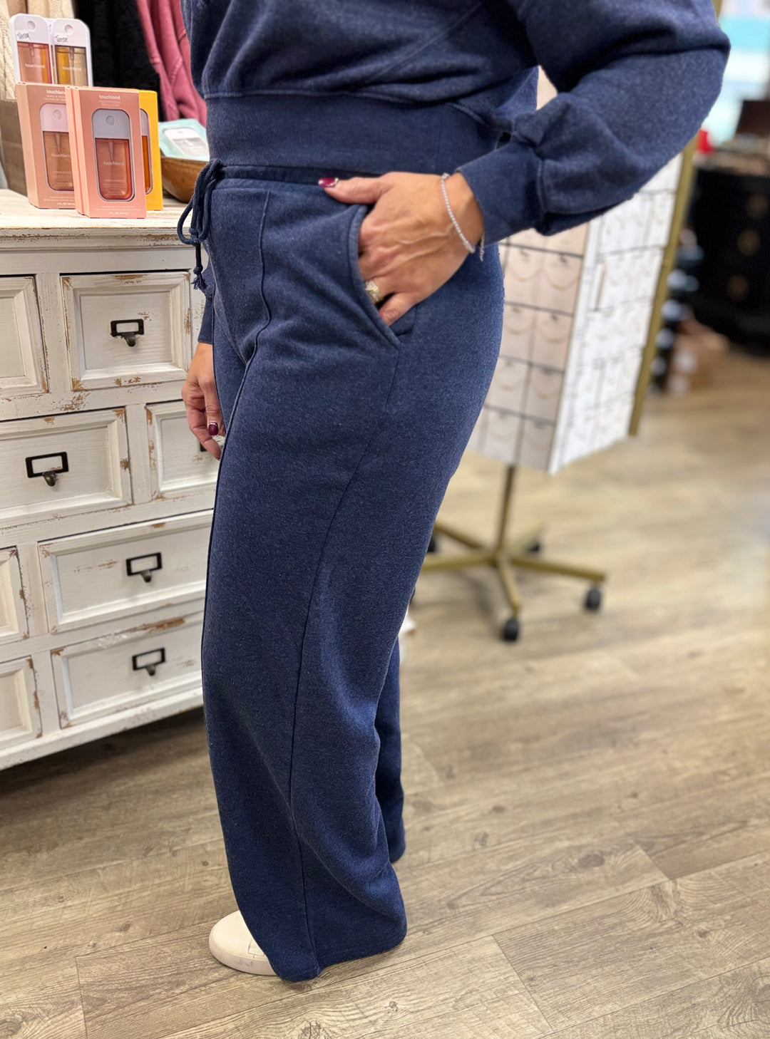 Mellow Mood Mineral Wash Lounge Pants-Bottoms-Evergreen Boutique-Evergreen Boutique, Women’s Fashion Boutique in Santa Claus, Indiana