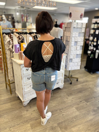Bare Back Cutout Top