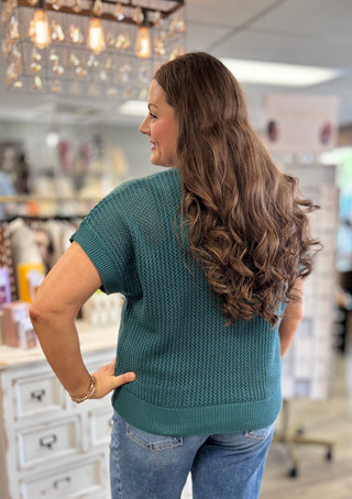 Un-Teal Next Time Sweater