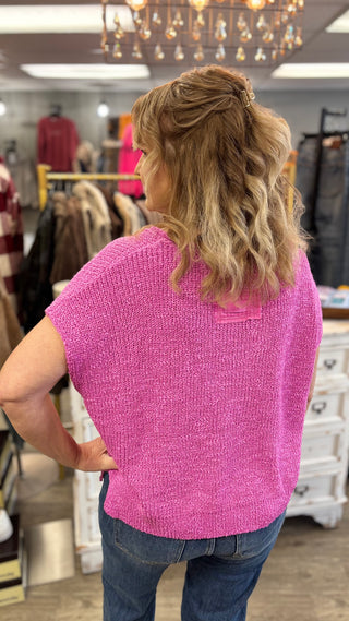 Back Talk Back Patch Sweater