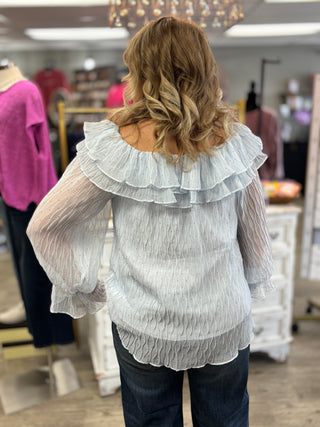 Dot Your Eyes Chiffon Top