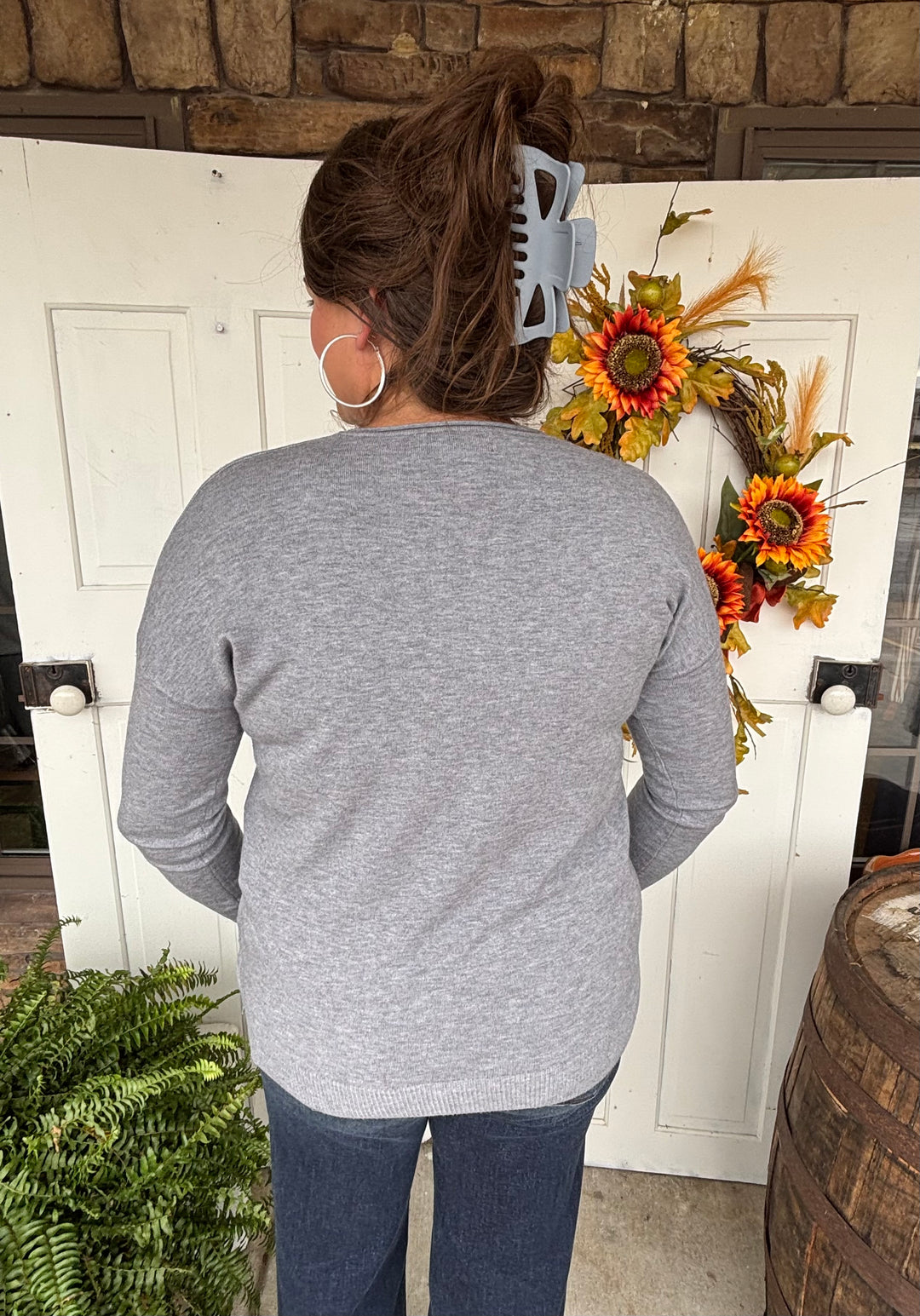 The Kennsington Front Seam Sweater-Tops-Zenana-Evergreen Boutique, Women’s Fashion Boutique in Santa Claus, Indiana