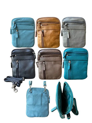 Cowhide Leather Crossbody-Handbags-Roma Leathers, Inc.-Evergreen Boutique, Women’s Fashion Boutique in Santa Claus, Indiana