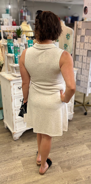 The Soft Spot Dress — Heather Grey