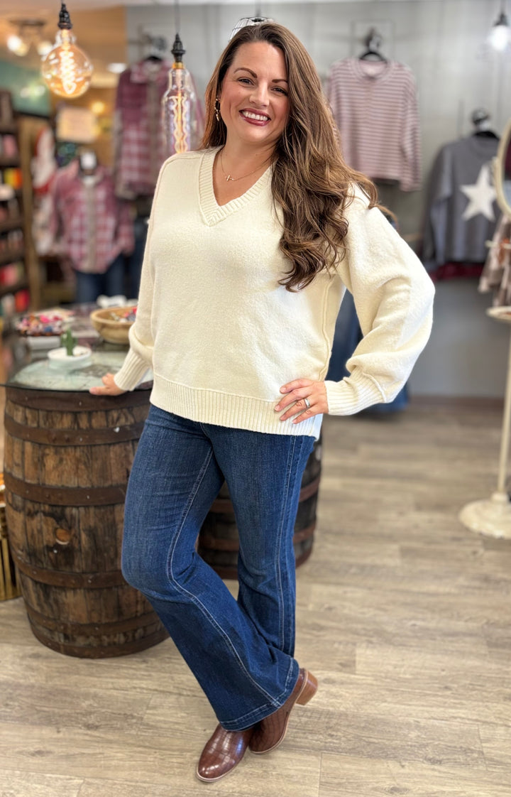 Alpine Cozy Oversized Sweater-Tops-Rae Mode-Evergreen Boutique, Women’s Fashion Boutique in Santa Claus, Indiana