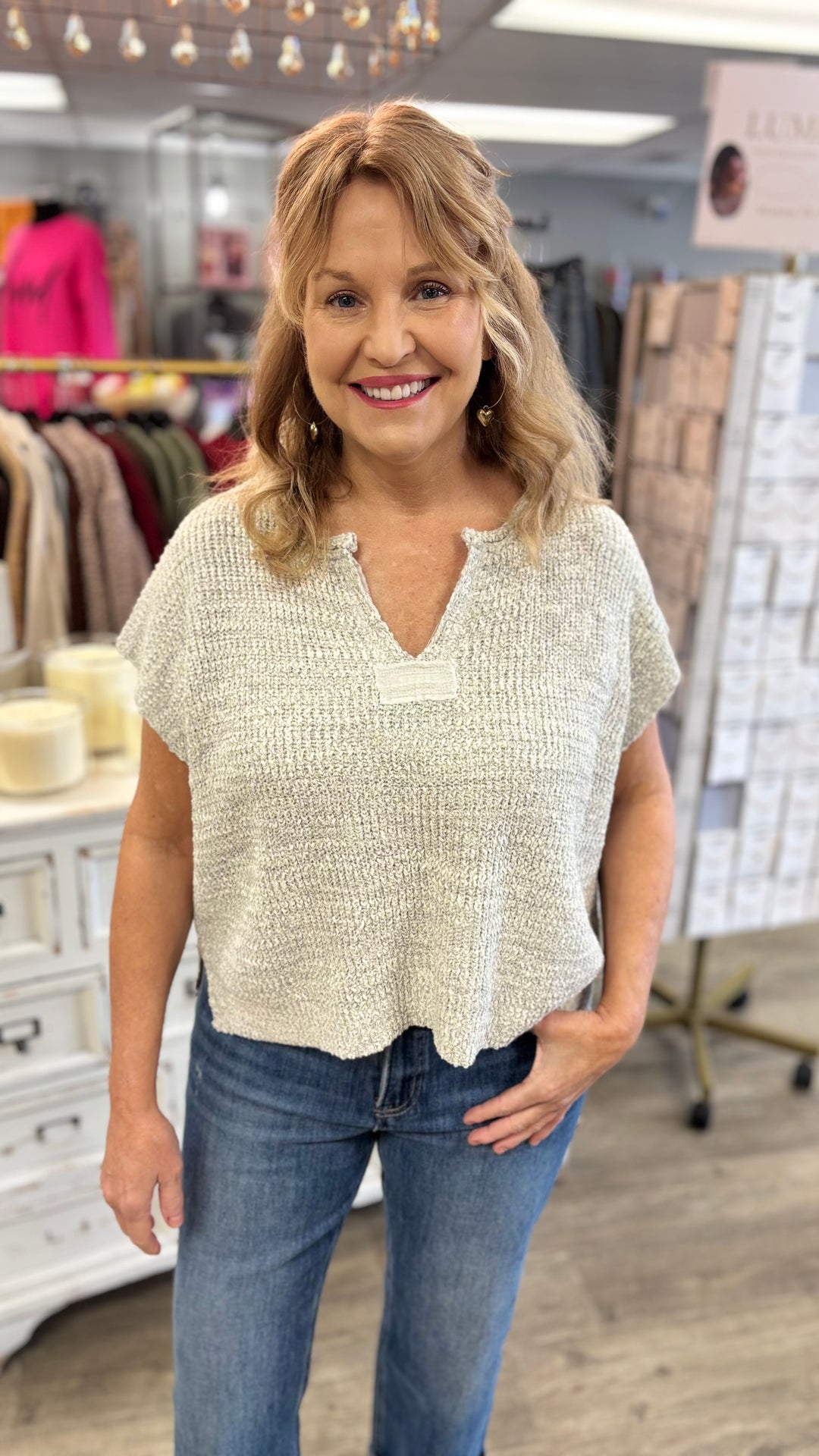 Back Talk Back Patch Sweater