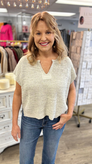 Back Talk Back Patch Sweater