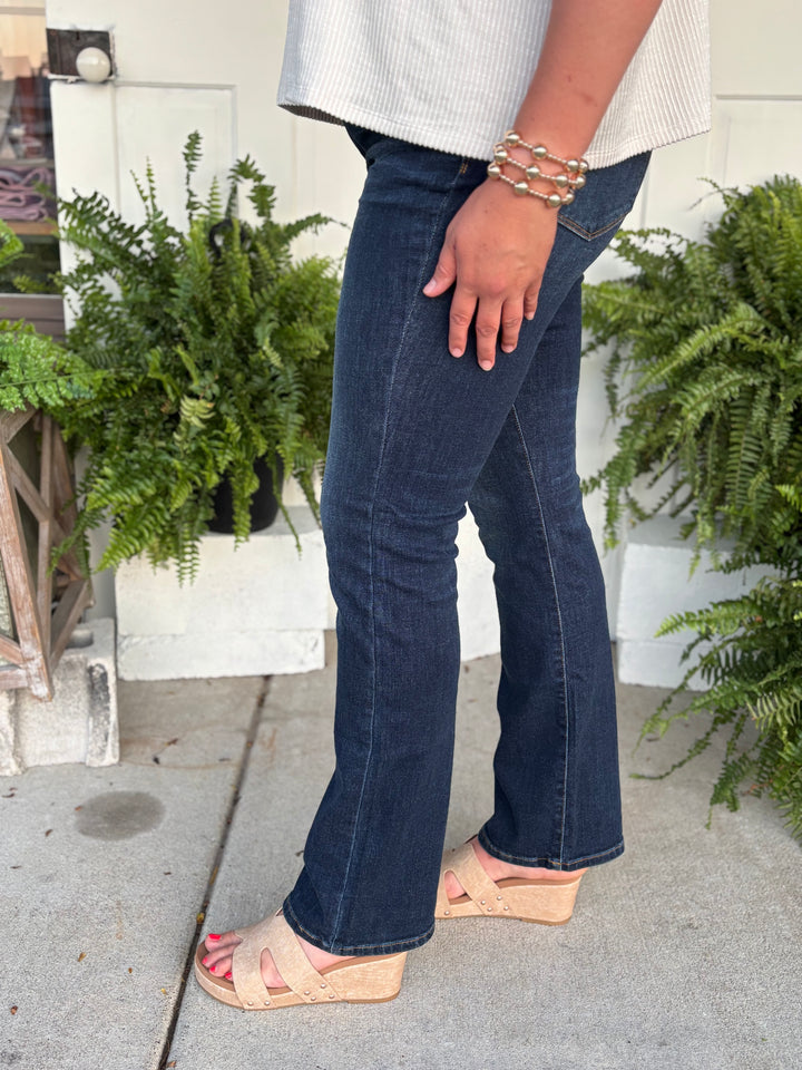 Judy Blue Basic Becky Bootcut Jeans-Denim-Judy Blue-Evergreen Boutique, Women’s Fashion Boutique in Santa Claus, Indiana