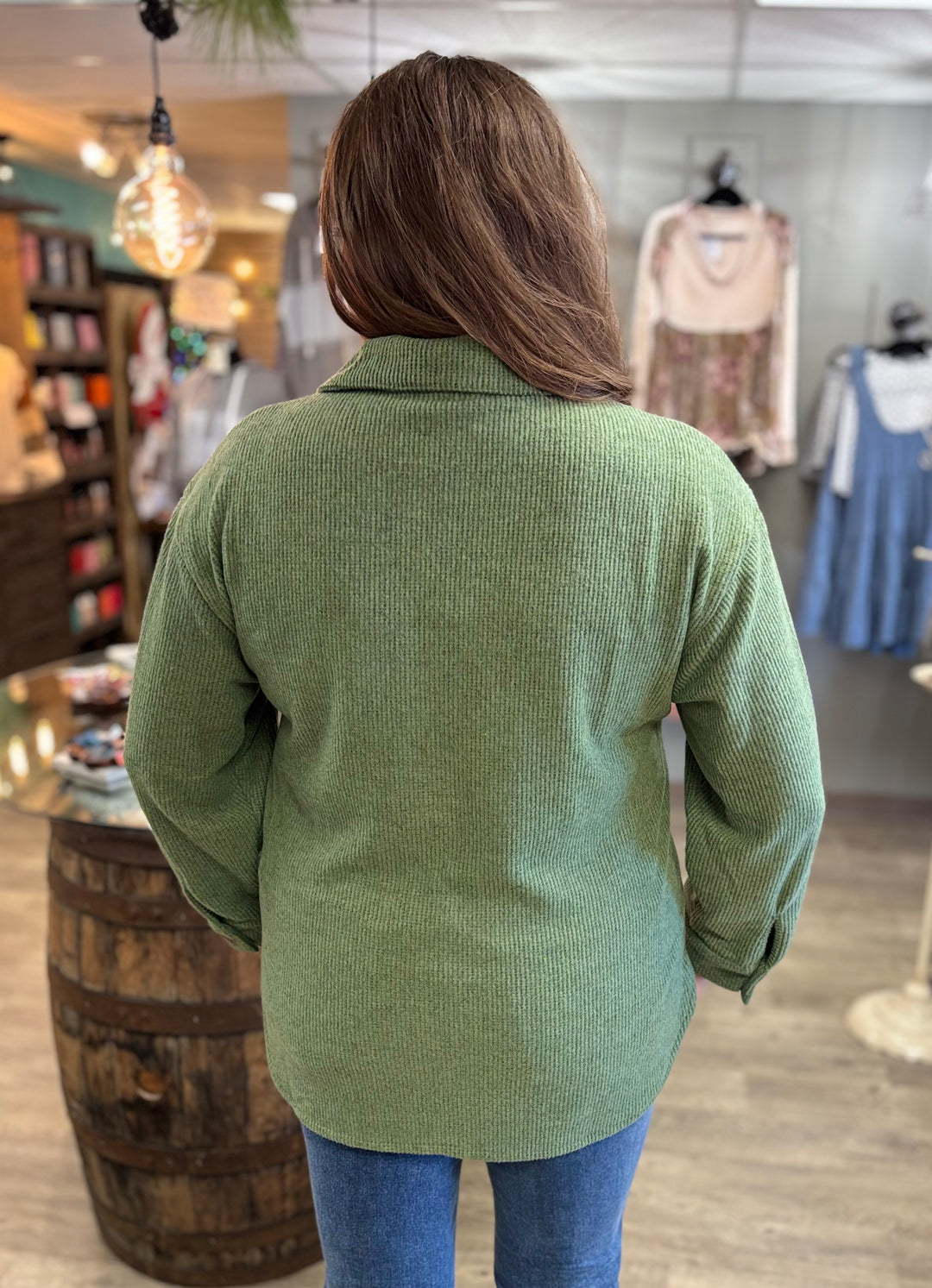 The Hangout Ribbed Shacket-Tops-Timing-Evergreen Boutique, Women’s Fashion Boutique in Santa Claus, Indiana