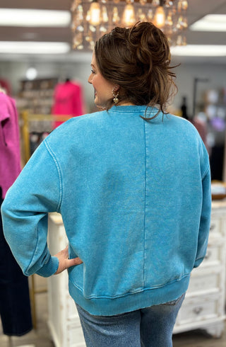 Chill Mode Acid Wash Fleece Pullover